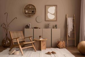 Ciepła kompozycja meblarska